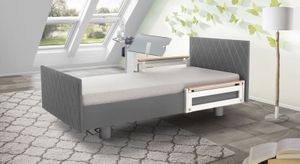 Komfortbett mit Pflegebett-Funktion Borkum Kunstleder