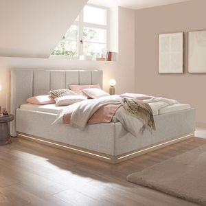 set one Polsterbett Franklin Kopfteil mit senkrechten Einzügen