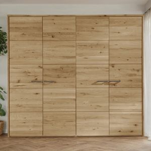 Drehtüren-Kleiderschrank Kärnten Wildeiche Massivholz