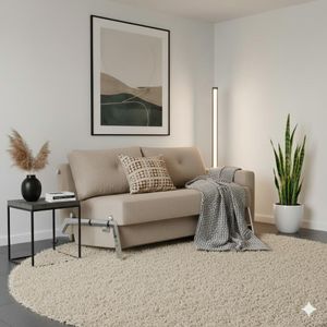 Schlafsofa Dowing Webstoff mit Stauraum