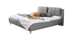 Polsterbett Gusana Webstoff mit Bettkasten