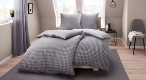 Kleine Wolke Mako-Satin-Bettwäsche Stirling Anthrazit