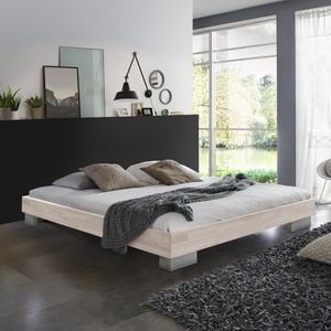 Bett Sogno Buche Massivholz ohne Kopfteil