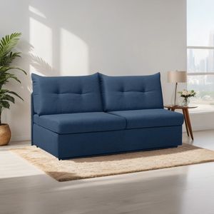 Schlafsofa Retford Webstoff/Velours mit Bettkasten