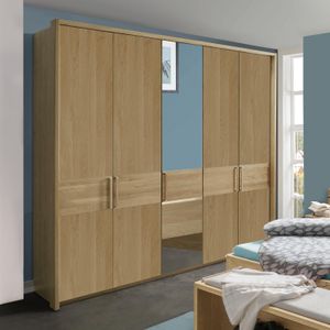 Drehtüren-Kleiderschrank Ayla Holzfront