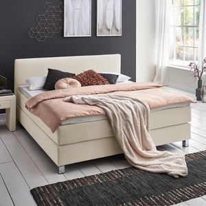 HOMELIV. Boxspringbett Ferryland Webstoff