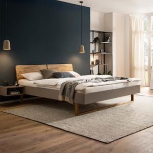 HOMELIV. Bett Nero Komfort Wildeiche teilmassiv