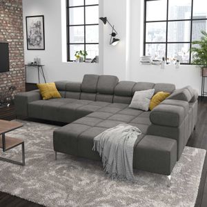 HOMELIV. Ecksofa Cambridge 321x216x85cm Webstoff