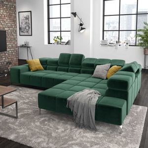 HOMELIV. Ecksofa Cambridge 321x216x85cm Velours
