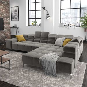 HOMELIV. Ecksofa Cambridge 321x216x85cm Velours