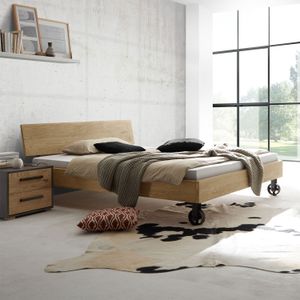 Bett Santo Wildeiche Massivholz