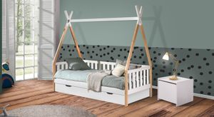 Kojen-Hausbett Kids Delight Kiefer Massivholz