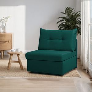Schlafsessel Retford Webstoff/Velours mit Bettkasten