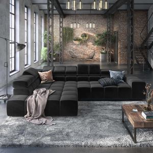 HOMELIV. Ecksofa Charlotta 319x215x82cm Velours