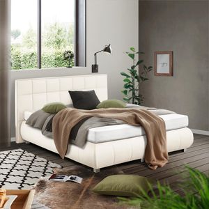 HOMELIV. Boxspringbett Seattle Kunstleder