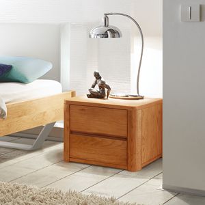 Nachttisch Barbados Eiche Massivholz H 40cm