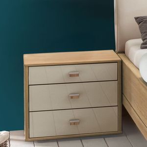 Nachttisch Ayla Eiche teilmassiv H 48cm