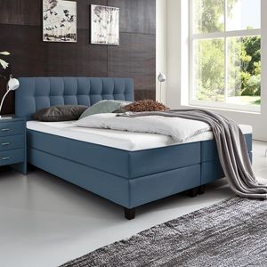 HOMELIV. Boxspringbett Luciano Webstoff