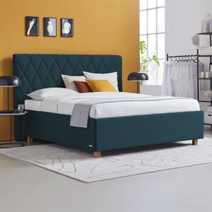 SCHLARAFFIA Polsterbett Marylin Komfort Microvelours/Webstoff mit Bettkasten und Lattenrost
