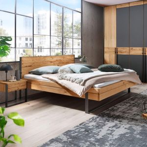 Bett Manari Komfort Wildeiche Massivholz