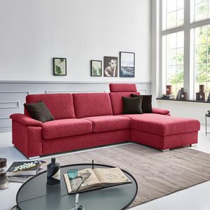 Ecksofa Cesio mit Schlaffunktion Ottomane rechts