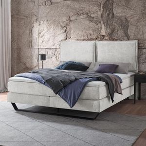 Boxspringbett Rimossa Velours-Strukturstoff