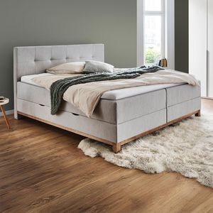Boxspringbett Alamea Webstoff mit Bettkasten
