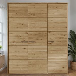 Drehtüren-Kleiderschrank Kärnten Wildeiche Massivholz