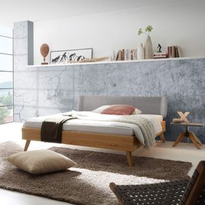 Bett Sandel Wildeiche Massivholz