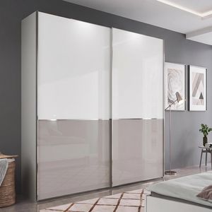 Schwebetüren-Kleiderschrank Shanvalley mit Glasfront