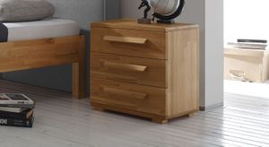 Nachttisch Barra Kernbuche Massivholz H 57cm