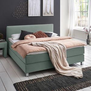 HOMELIV. Boxspringbett Ferryland Webstoff