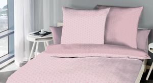 Mako-Satin-Bettwäsche Pink Cloud