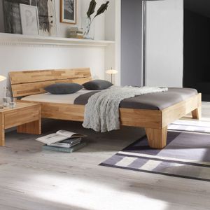 Bett Louvera Kernbuche Massivholz