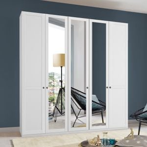 Spiegel-Drehtüren-Kleiderschrank Alvito