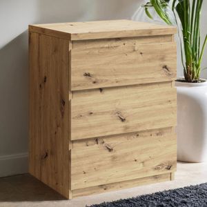 Nachttisch Hilka Eiche Dekor H 44cm