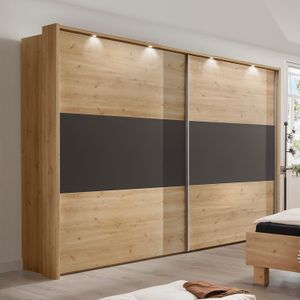 Schwebetüren-Kleiderschrank Marizo Eiche Dekor