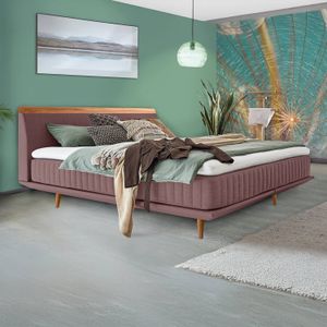 Boxspringbett Mavilla Eiche Webstoff