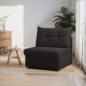 Schlafsessel Retford Webstoff/Velours mit Bettkasten