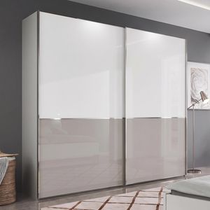 Schwebetüren-Kleiderschrank Shanvalley mit Glasfront
