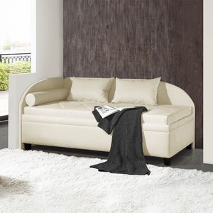 Polsterliege Kamina Komfort Microvelours mit Bettkasten Seitenteil links