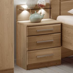 Nachttisch Hazleton Eiche teilmassiv H 50cm