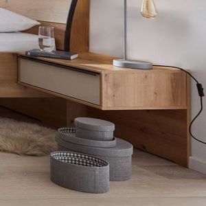 Interliving Schwebenachttisch 1205 Eiche Dekor H 48cm