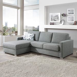 Ecksofa Lelio mit Schlaffunktion Ottomane links