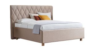 SCHLARAFFIA Polsterbett Marylin Komfort Microvelours/Webstoff mit Bettkasten und Lattenrost