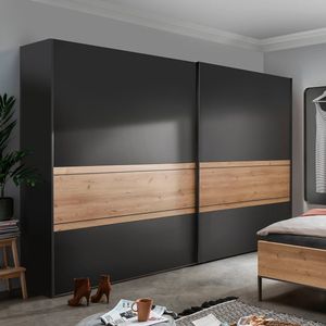 Schwebetüren-Kleiderschrank Marcelino Eiche Dekor