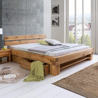 Massivholzbetten 200x200 cm online kaufen
