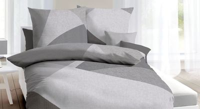 Carbotex AC/DC Bettwäsche Satin – 140x200 Cm + 70x90 Cm, 100% Baumwolle, Oeko-Tex Zertifiziert, Mit Reißverschluss