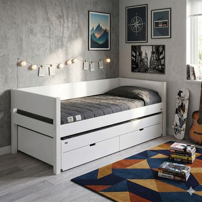Jugendbetten mit Schubladen und Stauraum für kleine Zimmer