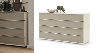 PortoAlegre Kommode Mit 4 Schubladen – Moderne Schlafzimmer Kommode 61x40x93 Cm, Mit Metallgriffen